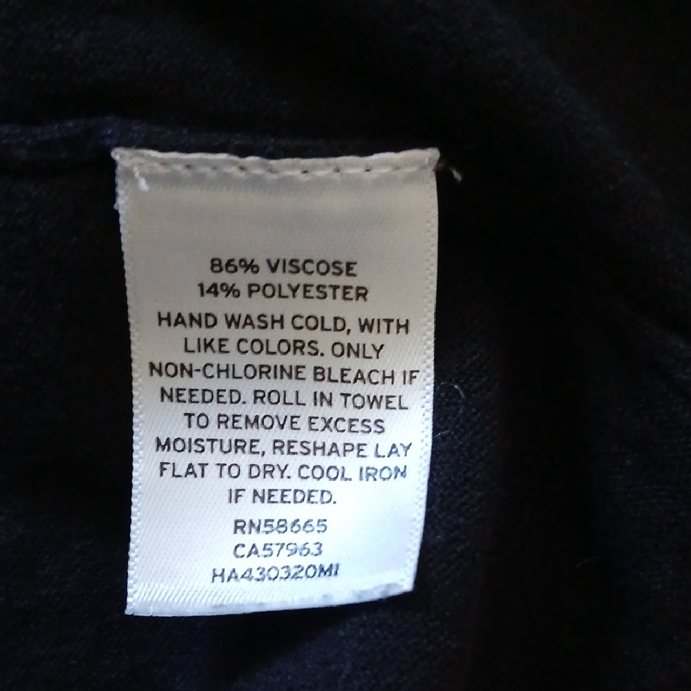 Halogen Black Short Sleeve Ruffle Top - Picture 6 of 7